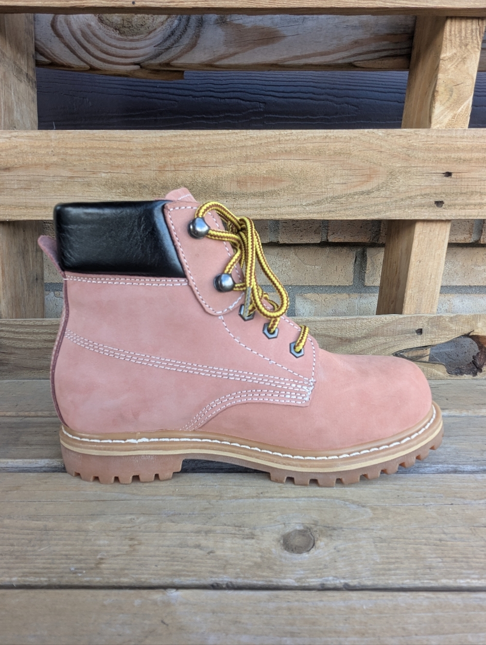 Safety Girl Boots Pink 🩷 Steel Toe Women's Size W7.5 - Picture 7 of 15